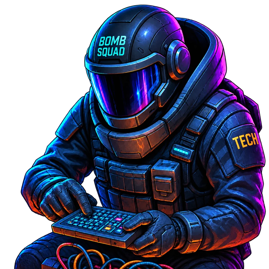 Bomb Squad 87 armored tech operator